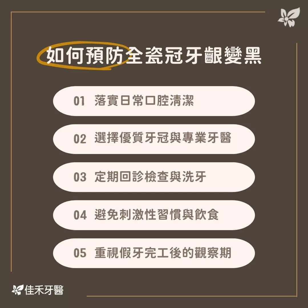 如何預防全瓷冠牙齦變黑