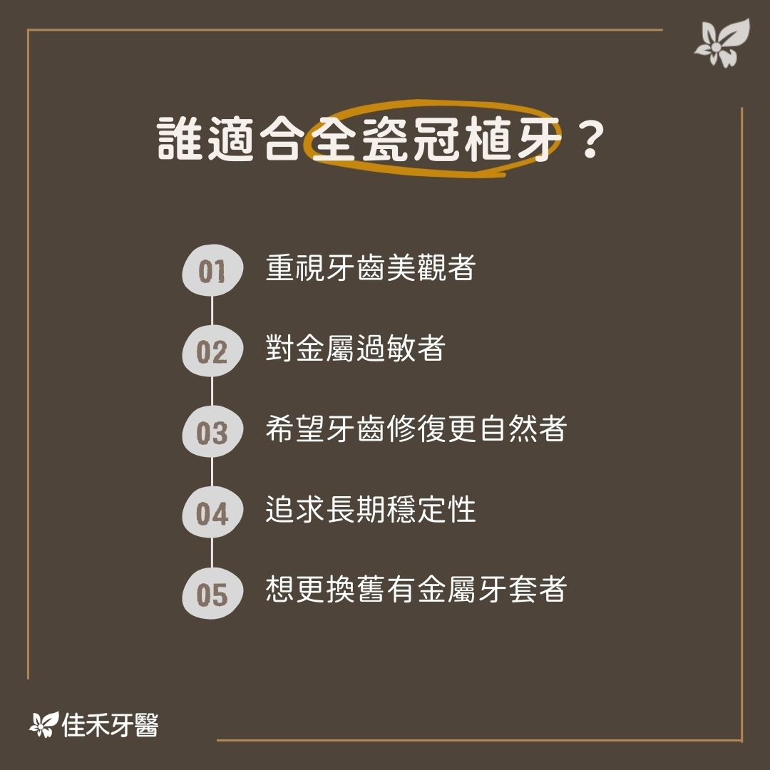 誰適合全瓷冠植牙？