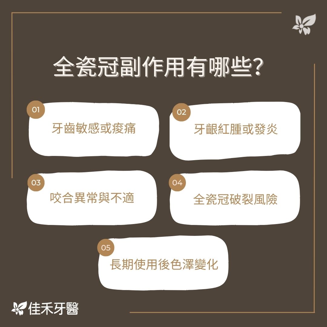 全瓷冠副作用有哪些？