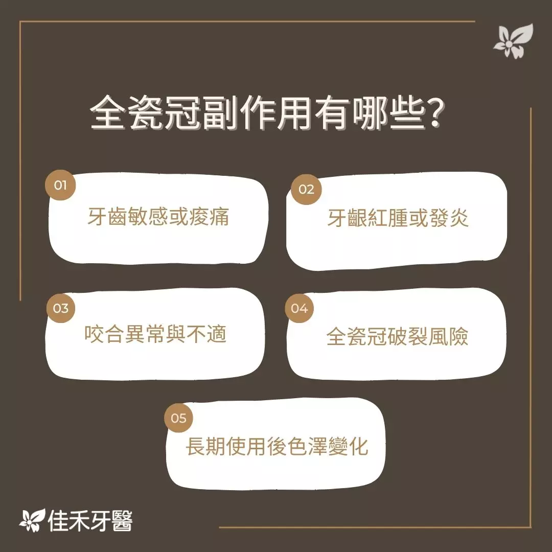 全瓷冠副作用有哪些？